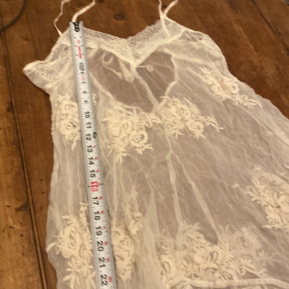 White lace FP sample slip tunic dress. Reserved - Picture 6 of 9